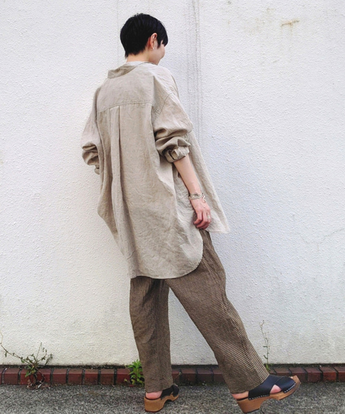 「JOURNAL STANDARD LUXE」 長袖シャツ FREE ベージュ レディース_画像8