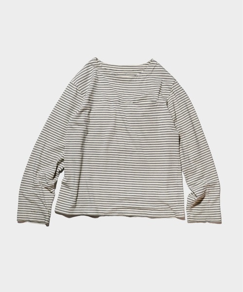 「CAMPHOR WOOD」 長袖Tシャツ MEDIUM オフホワイト メンズ_画像2