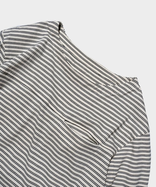 「CAMPHOR WOOD」 長袖Tシャツ MEDIUM オフホワイト メンズ_画像3
