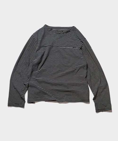「CAMPHOR WOOD」 長袖Tシャツ MEDIUM オフホワイト メンズ_画像8
