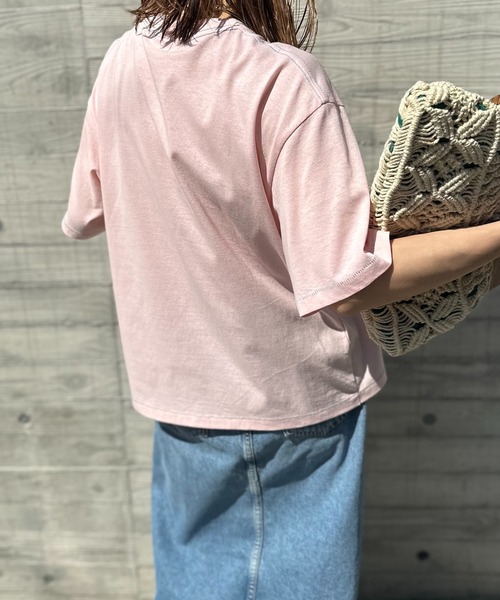 「mi via loca」 半袖Tシャツ FREE オフホワイト レディース_画像9