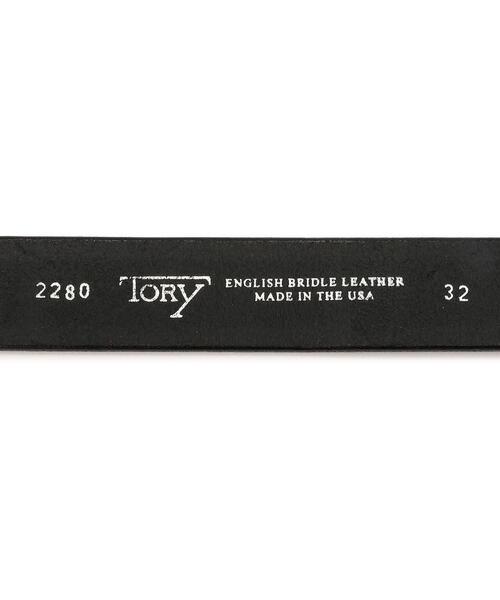 「TORY LEATHER」 ベルト 34 ブラック メンズ_画像7