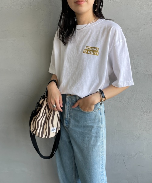 「FUNG」 半袖Tシャツ M ホワイト レディース_画像5