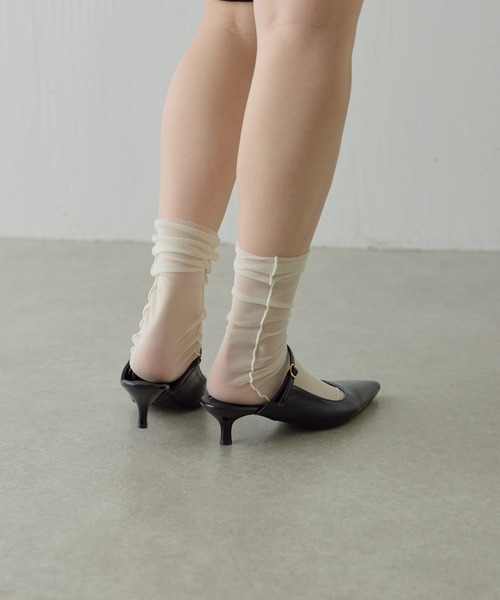 パンプス ミュール ポインテッドベルトヒール/PAPILLONNER | COLLAGE GALLARDAGALANTE | 04