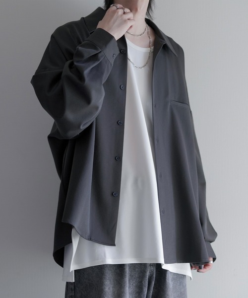 「cussil」 長袖シャツ L ライトグレー メンズ_画像5