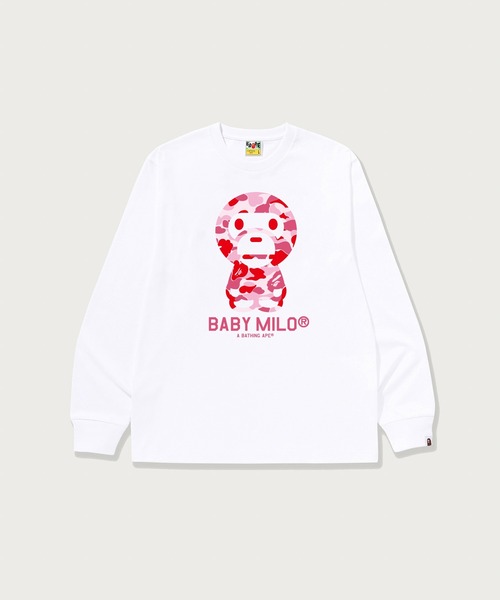 A BATHING APE（アベイシングエイプ） ワンポイント長袖Tシャツ S