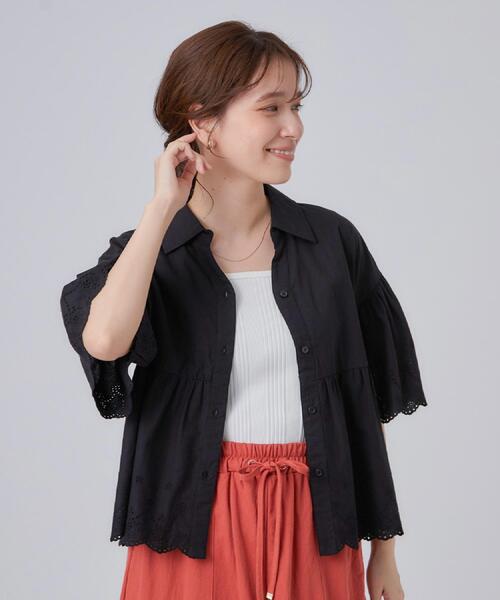 SHOO・LA・RUE（シューラルー） ブラウス シャツ 「洗濯機可/綿100
