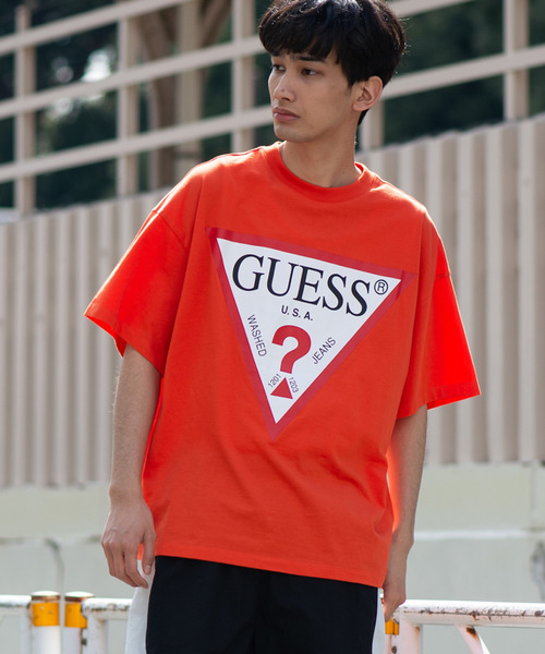 GUESS tシャツ Tシャツ ∴WEGO/GUESS別注プリントビッグシルエットT  