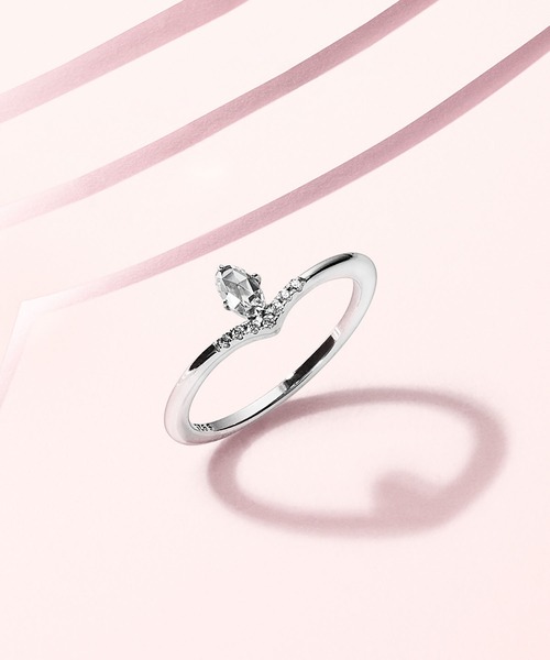 PANDORA 指輪 リング スパークリング ウィッシュボーン