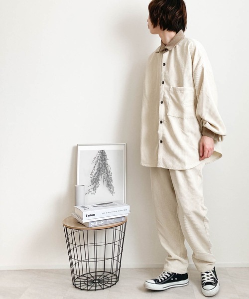 Anytime Songs（エニータイムソングス） シャツ コーデュロイ袖