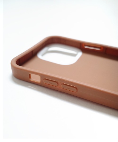 shopnikoniko スマホケース ブラウン ショルダーストラップ付き