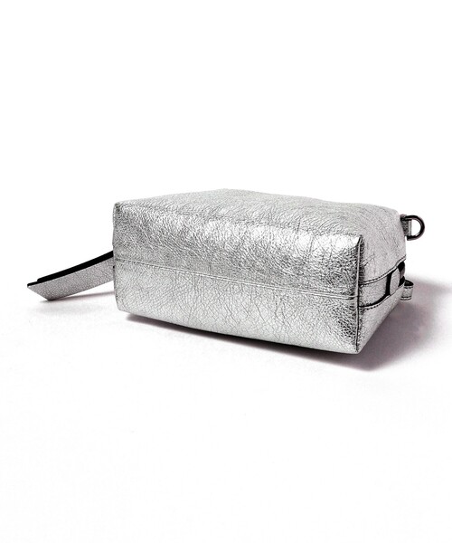 【美品】GIANNI CHIARINI アリファM ショルダーバッグ シルバー GIANNI CHIARINI(ジャンニ キアリーニ)】 ALIFA SILVER