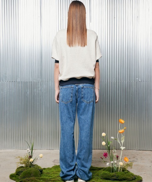 tシャツ A'GEM/9 × .kom「LARTIGENT/ラーティゼン」L2 FLOWER SWEATSHIRT/花 ティーシャツ レディースの画像