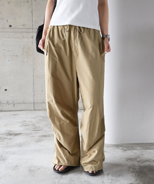 andme（アンドミー） パンツ 2wayミリタリーオーバーパンツ レディース