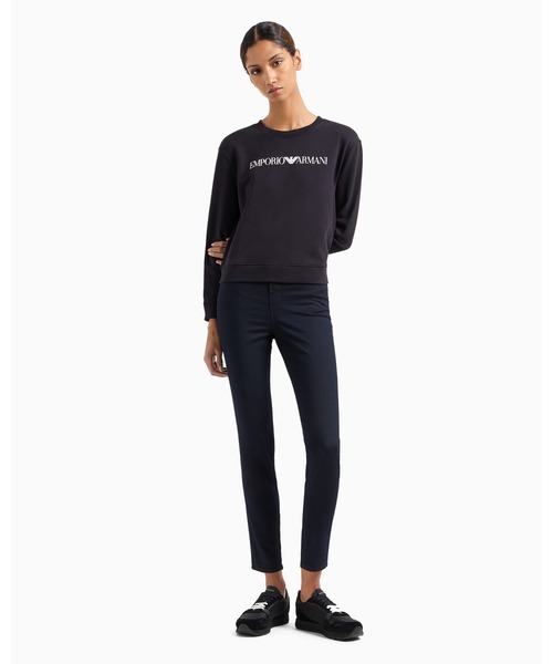 トレーナー スウェット 「エンポリオ アルマーニ」フリース素材スウェットシャツ レディース EMPORIO ARMANI トレーナー スウェット 「エンポリオ アルマーニ