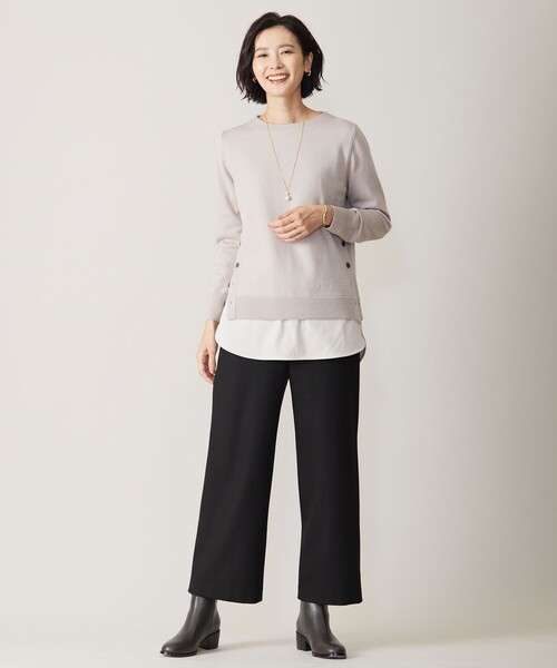 ニット セーター CLEAR LIGHT WOOL ボートネック ニット レディース J.PRESS ニット セーター CLEAR LIGHT WOOL ボートネック
