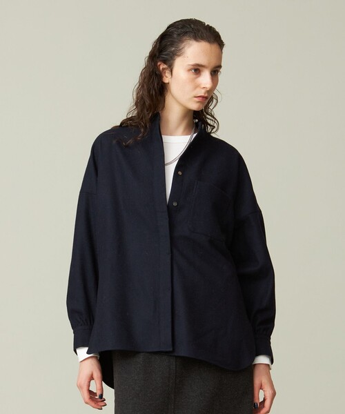 J.PRESS YORK STREET ブラウス シャツ 「WOMEN」バンドカラー