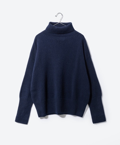 ニット セーター  TIDES LAMBS WOOL TURTLE NECK KNIT アイランドタイズ 長袖 タートルネック プルオーバ