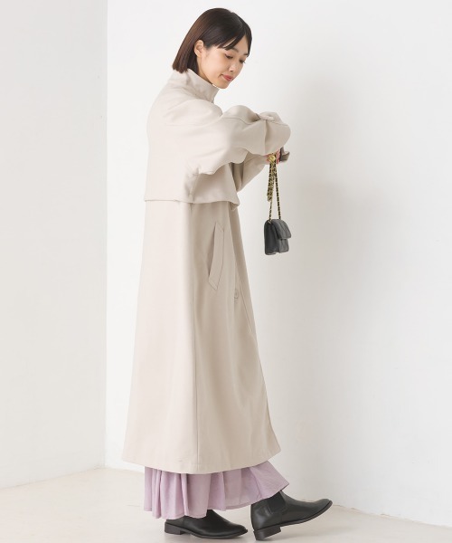 OMNES（オムネス） ステンカラーコート コート ニットモッサスタンド