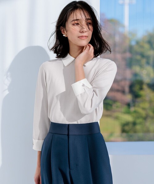 ニット セーター Elena襟付きニットプルオーバー レディース 組曲 ニット セーター Elena襟付きニットプルオーバー