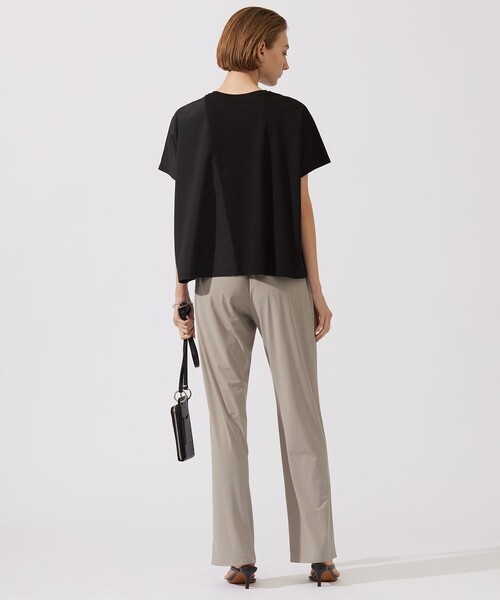 ICB 【洗える】シルケットコンビスムース カットソー ICB tシャツ 「洗える」シルケットコンビスムース カットソー