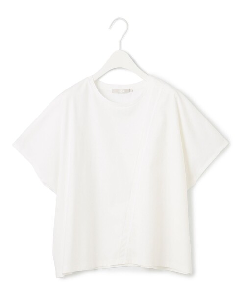 ICB 【洗える】シルケットコンビスムース カットソー ICB tシャツ 「洗える」シルケットコンビスムース カットソー