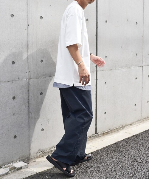 SHIPS any tシャツ any: バックメッシュ / ストライプシャツ