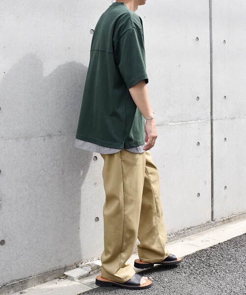 MOSSIR グリーン ストライプ シャツ 40 フットボールt MOSSIR グリーン ストライプ シャツ 40 フットボールt MOSSIR グリーン