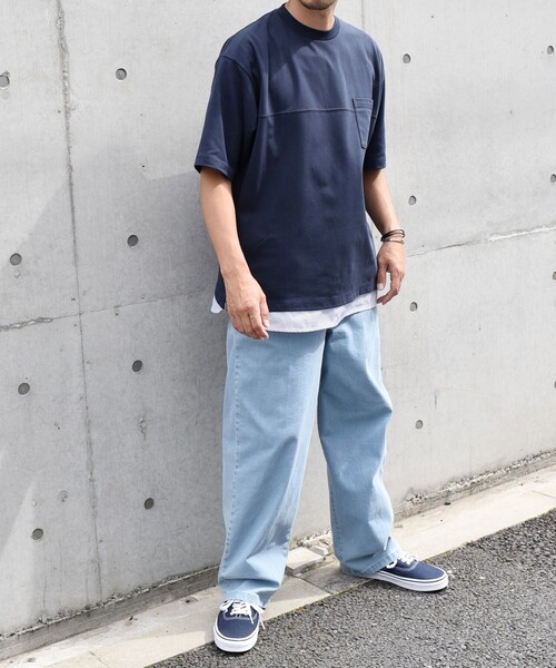 SHIPS any tシャツ any: バックメッシュ / ストライプシャツ