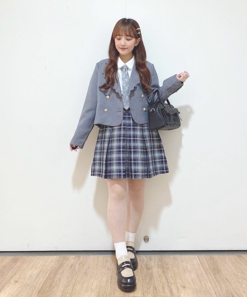 F i.n.t スカート 「2サイズ展開」チェックプリーツミニスカート