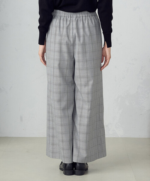 Comme Ca Ism グレンチェックストレッチ パンツ 新品 COMME CA ISM パンツ ポリエステルレーヨングレンチェック