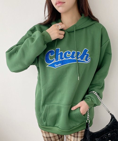 United store パーカー カレッジロゴスウェットパーカー レディース