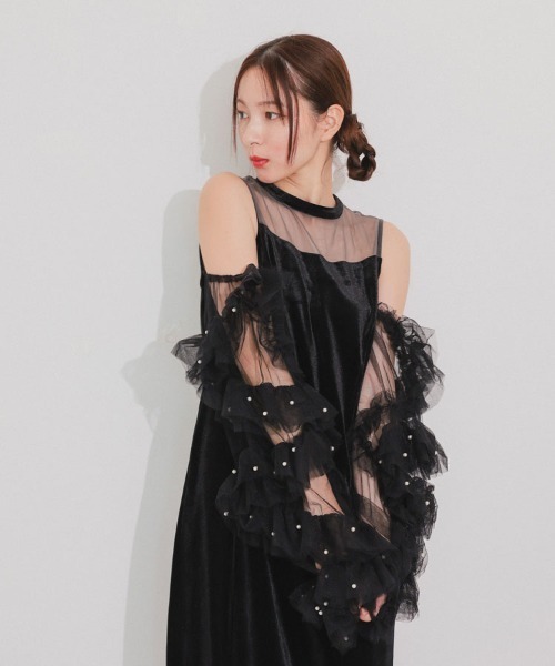 DONOBAN（ドノバン） ドレス 「ANDRESD」detached sleeve dress