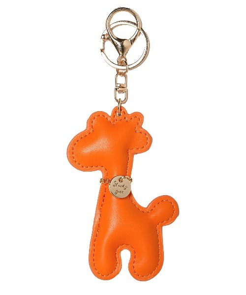 LUXSTYLE（ラグスタイル） チャーム PUレザーチャームキリンモチーフ