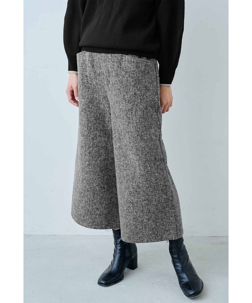 felim 完売品　ワイドパンツ シワになりにくい》サマ美え ジョーゼットワイドパンツ CROSS