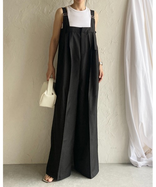 She's Closet サロペット オーバーオール フロントジップタック