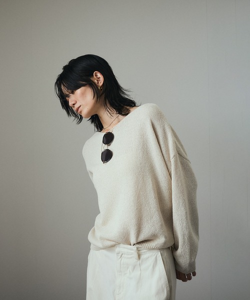 ニット セーター ペーパーヤーンプルオーバー「吸水速乾・洗える」 レディース SALON adam et rope'（サロン アダム エ ロペ） ニット セーター ペーパーヤーンプルオーバー レディース : ZOZOTOWN  Yahoo!店 - 通販 - Yahoo!ショッピング