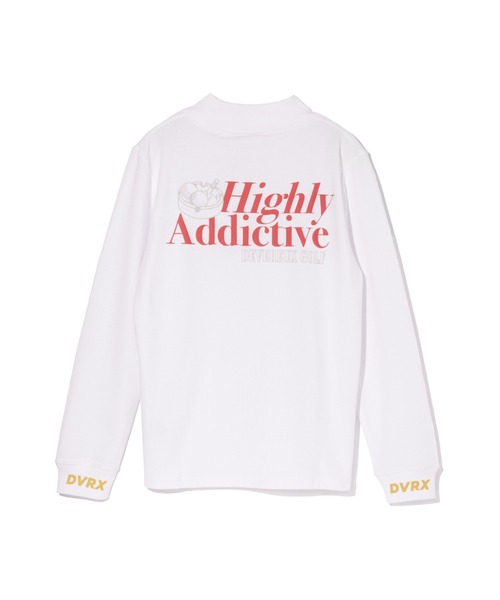 DEVEREUX GOLF tシャツ Highly Addictiveモックネック ロングスリーブT