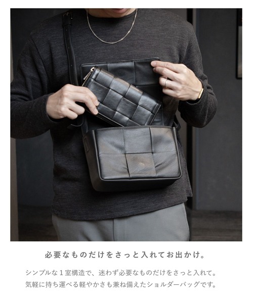 ギオネ GUIONNET PG014LP ショルダーバッグ TILE 3 BY 2 GUIONNET ショルダーバッグ バッグ TILE 3 BY 2 SHOULDER BAG