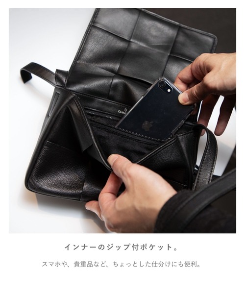 GUIONNET ショルダーバッグ バッグ TILE 3 BY 2 SHOULDER BAG
