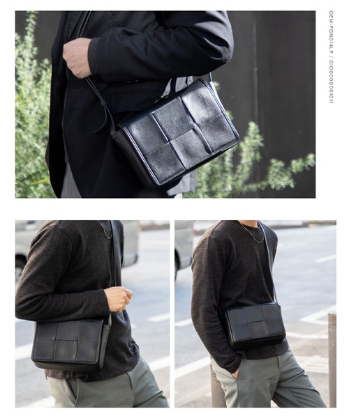 ギオネ GUIONNET PG014LP ショルダーバッグ TILE 3 BY 2 GUIONNET ショルダーバッグ バッグ TILE 3 BY 2 SHOULDER BAG