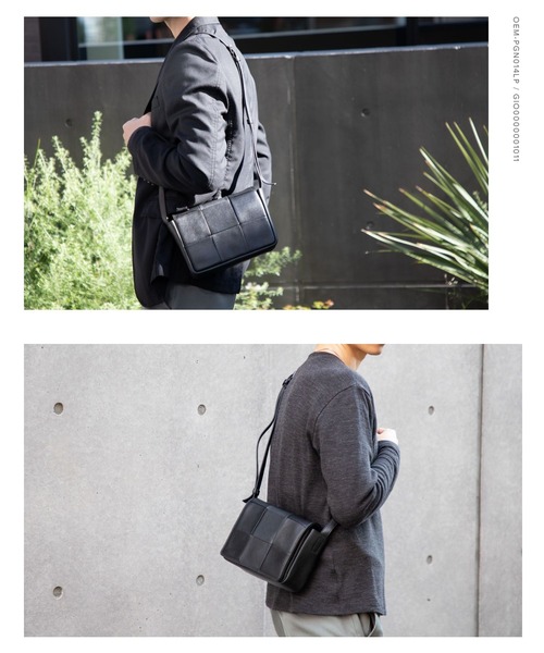GUIONNET ショルダーバッグ バッグ TILE 3 BY 2 SHOULDER BAG