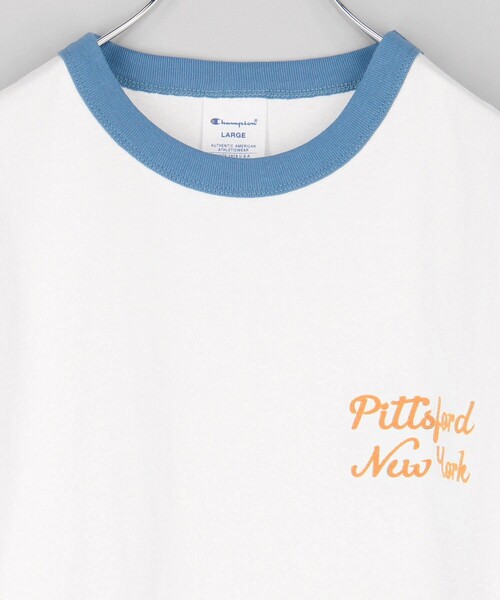 [FREAK'S STORE] [champion] короткий рукав футболка LARGE черный женский 