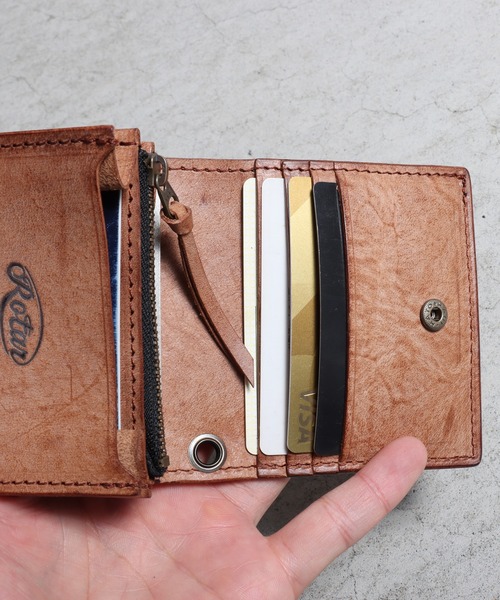 ROTAR（ローター） ミニ 二つ折り 二つ折り財布 財布 Alaska Leather