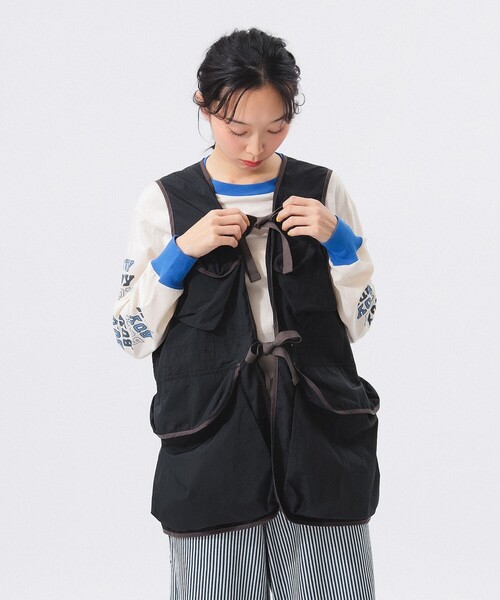 BEAMS BOY ネイビー ベスト ジレ ビスチェ BEAMS BOY ネイビー ベスト ジレ ビスチェ - メルカリ