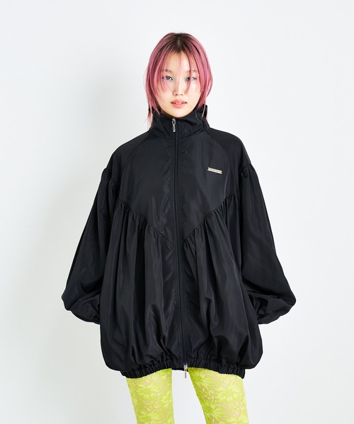 タグ付き新品未使用‼︎ ANY＊撥水バルーンブルゾン ゆったりタックバルーンブルゾン（ノーカラージャケット）｜Fizz