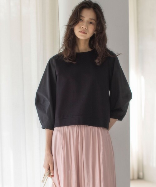 tシャツ ランタンスリーブミニ裏毛 プルオーバー レディース
