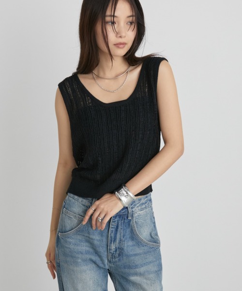 メッシュノースリーブベスト ブラック Amazon.co.jp: メッシュ ベスト レディース 春 夏 ベスト V