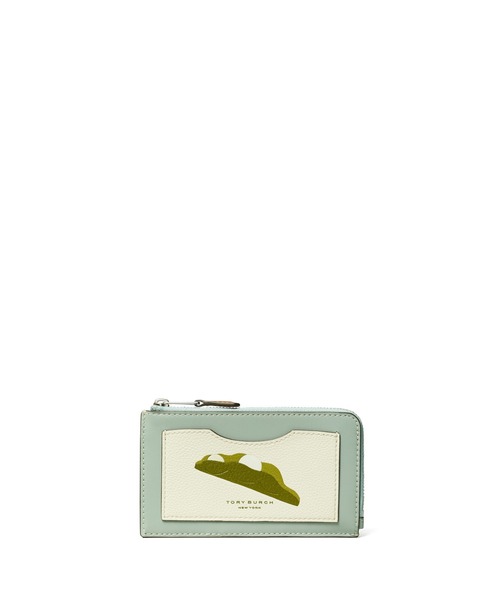 TORY BURCH カードケース カラーブロック ピーポッド ジップ
