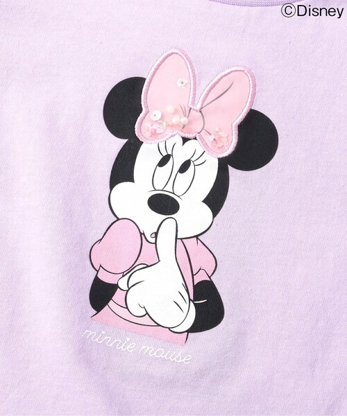 ミニーマウス 宮城限定Tシャツ 綿100 FREEサイズ セール】【Disney】別注 Mickey 発泡ハート/ミニーマウス